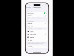 How to use the Camera Control to open another app on iPhone | Apple Support