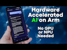 How Arm CPUs Accelerates AI Workloads Without a GPU or NPU