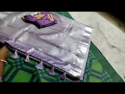 How to stitch Readymade Tassels on Saree/Saree kuchu Readymade- 50/@srihappyhome