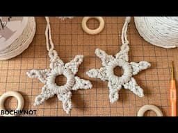 How to Make a Macrame Star Snowflake Ornament: Perfect for Christmas!