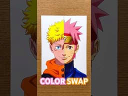 COLOR SWAP Yuji | Naruto #naruto #yuji #yujiitadori #narutouzumaki  #jujutsukaisen #colorswap