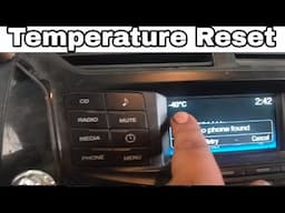 -40 temperature,AC not working,Ford outside temperature sensor reset,