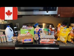 Canadian East Coast Walmart and Costco Grocery haul with prices.