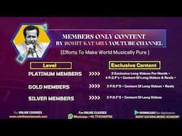 Members only Content By- Rohit Kataria | YouTube Channel (Join Now)