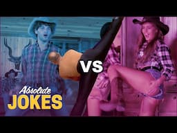 Who Did It Better? Line Dancing: Boys Vs Girls | Celebs on the Ranch | Absolute Jokes