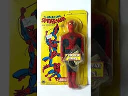 1979 Mego Spider-Man action figure with “Fly Away Action”