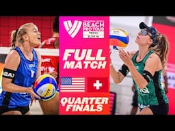 Hughes/Cheng 🇺🇸 vs. Huberli/Brunner🇨🇭| Quarter Final - Doha - Elite 16 | Beach Pro Tour - Full Match