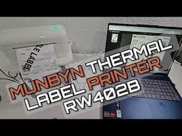 MUNBYN Bluetooth Thermal Label Printer RealWriter RW402B Review (Unboxing, Set-Up, Tutorial)