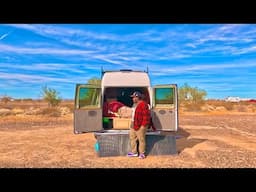 Preparing for Another year Living in a Van (Cleaning & Cooking in the Desert)