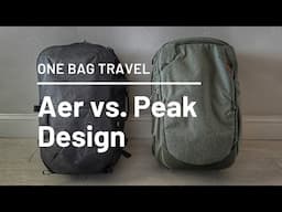 Aer Travel Pack 3 vs. Peak Design Travel Backpack  - One Bag Travel Legends Compared!