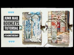 Junk Mail Window Envelope Booklets - Tutorial - Scrap Buster #tagmetuesday