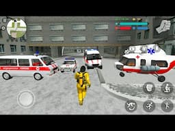 Firefighter Drives 3 Ambulance and Helicopter - City Driver Simulator #33 -  Android Gameplay