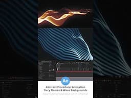 Procedural Fiery Flames and Wavy Backgrounds in #AE | How it's Made | https://youtu.be/bfsmw7riVtk