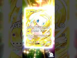 Getting Gold Mew EX In Pokemon TCG Pocket! 0.160% Chance!