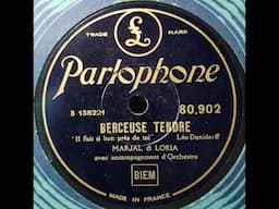 Marjal et Loria   " Berceuse tendre "  1931