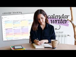 My Calendar as a Part-Time Writer