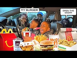 LOCKING MY FAMILY OUT THE CAR AND EATING THEIR MCDONALD'S .. ((MUST WATCH))