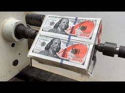 Amazing Woodturning Crazy - An Extremely Bold Idea For Those Dollars Coins On Wood Lathe