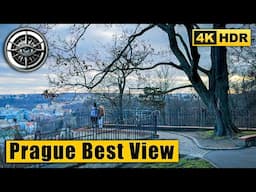 Experience the best view of Prague from Petřín Hill and Kinsky Garden 🇨🇿 Czech Republic 4K HDR ASMR