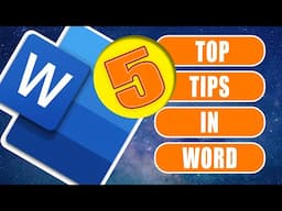 5 of my most useful Tips and Tricks in MS Word