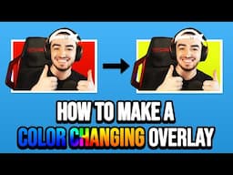 How To Make A Color Changing Overlay! (Streaming Tutorials)