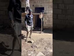 Hot tool mixing concrete Food Cooking #food #yardmanstyle #sunriseboss #cooking ￼#jamaicasunrisetv