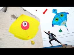 8 Feet Monster Kite Catch Abubaker | Small Pakistani Kite Caught Nasir 2025