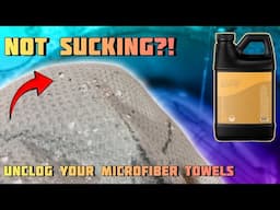 NOT DRYING! Detail Co. Microfiber Wash | How To Unclog Your Car Detailing Microfiber Drying Towels