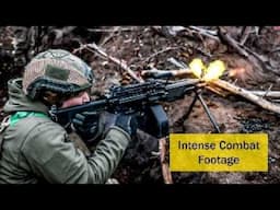 Intense Close Combat Footage . Helmet Cam - Ukrainian Soldier Loses His Comrade During Firefight