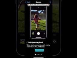 iPhone Hack: Quick Camera Access #youtubeshorts #iphonehacks #iphone #iphonetips