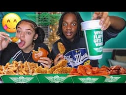 WINGSTOP MUKBANG STORYTIME: How We Met!