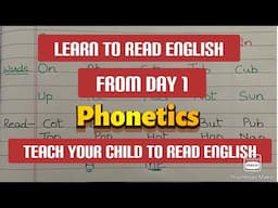 Learn to read English/ Phonetics/