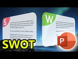 SWOT analysis ppt presentation in 5 Minutes (simple and easy) - PowerPoint training