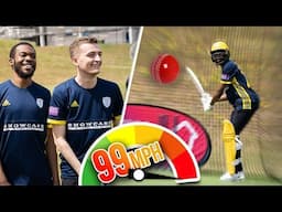 REBEL PLAYERS FACE 99MPH BOWLING MACHINE! CRICKET CHALLENGE