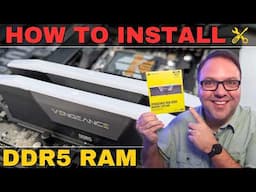 How to Install DDR5 Ram (Corsair Vengeance DDR5 on Asus Tuf Gaming X670E-Plus Motherboard)