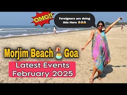 Goa Latest Update | Morjim Beach 🏖️  Goa February 2025 #goa #latestupdate #morjim