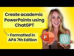 QUICKLY Build APA PowerPoints | APA 7th Edition Formatting