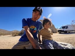 Finding a New Campgrounds in Joshua Tree National Park | A Van Life Family Vlog