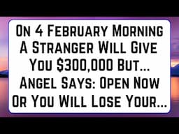 11:11😇Angel Says, On 4 February A Stranger Will Give You $300,000 Money But. | Angels Message Today