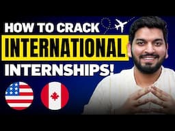 See HOW he Cracked an INTERNATIONAL Placement Offer