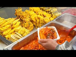 It's so delicious! Spicy tteokbokki, fish cake, fried handmade food, sundae [Korean street food]