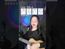 Luna de Zoé en el Ukelele🌙 (TUTORAL FÁCIL) #flightukulele #shorts