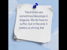 Hard times Can be a Blessing | Successful Health Habits