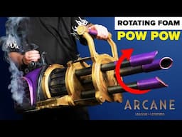 I made a ROTATING Jinx gun for Norafawn - Cosplay tutorial (Arcane)