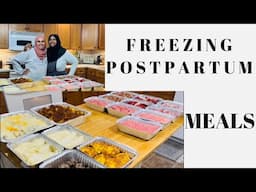 FREEZING OVER 16 POSTPARTUM MEALS FOR MY FAMILY MEMBER.