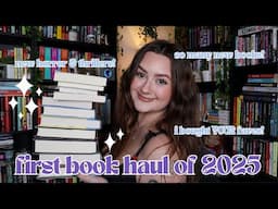 NEW BOOK HAUL 2025 | new release thrillers, horror & romantasy books