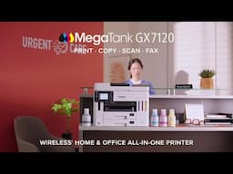 Canon MegaTank GX7120 Wireless Small Office All-in-One Inkjet Printer