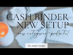 set up my cash binders with me | new products | new categories | zero based budgeting