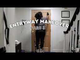 Entryway Makeover Part 2: Staining My Front Door, Decorating & Shopping | Home Reno Series