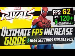 🔧 MARVEL RIVALS: Dramatically increase performance / FPS with any setup! *Best Settings* 🖱️🎮✅